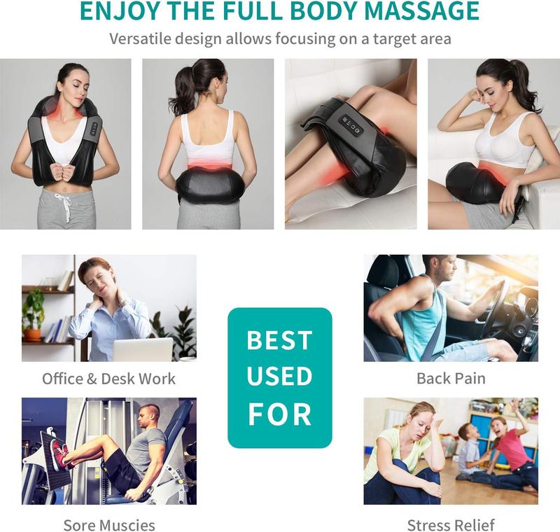 Neck Shoulder Back Massager with Heat